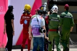 Accidente de Hamilton en el triplete de Leclerc